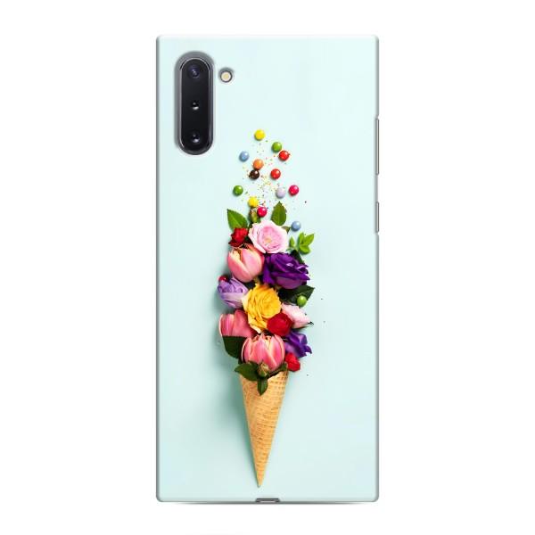 Чехлы с тематикой "ЦВЕТЫ" на Samsung Galaxy Note 10 – Цветок-мороженное