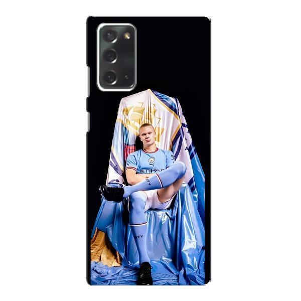 Чехлы с футболистом Ерлинг Холанд для Samsung Galaxy Note 20 (AlphaPrint) – футболист Холанн