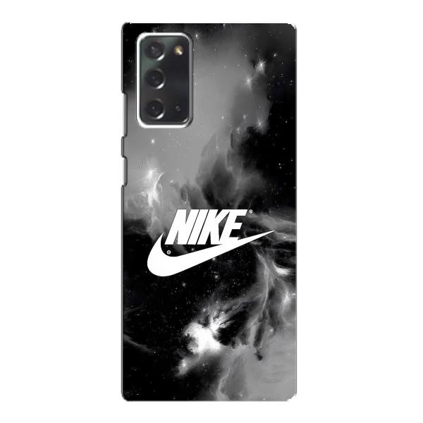 Чехол с логотипом Найк на Samsung Galaxy Note 20 – Найк дымчатый