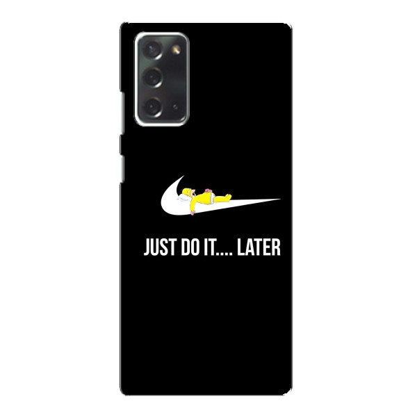 Чехол с логотипом Найк на Samsung Galaxy Note 20 – Nike just do it