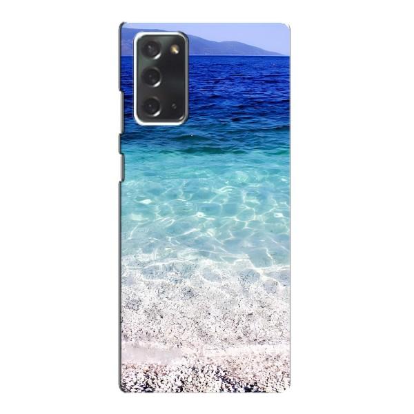 Силиконовый чехол с КАРТИНКАМИ лето для Samsung Galaxy Note 20 (AlphaPrint) – Море