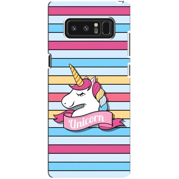 Чехол для Самсунг Галакси Ноут 8 - (Единорожки - Новинки) (AlphaPrint) – Unicorn