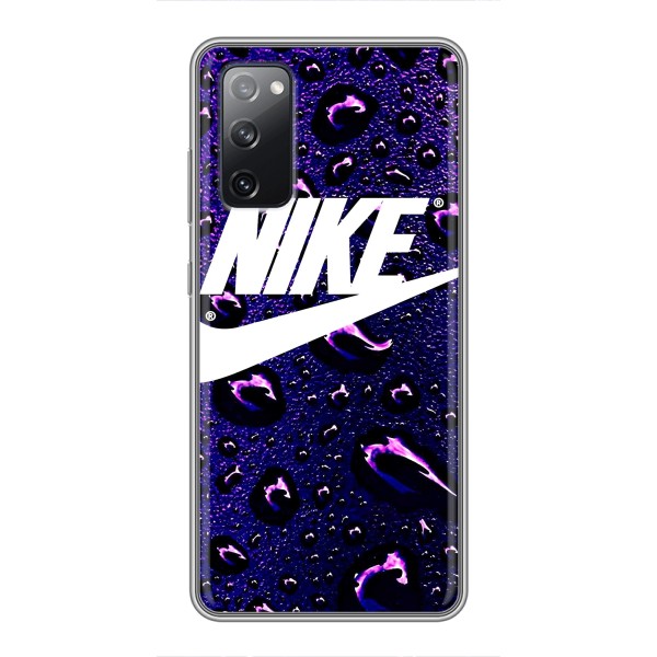 Чехол с логотипом Найк на Samsung Galaxy S20 FE – Найк на фиолетовом