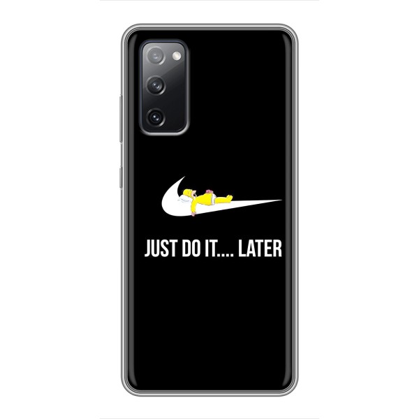 Чехол с логотипом Найк на Samsung Galaxy S20 FE – Nike just do it