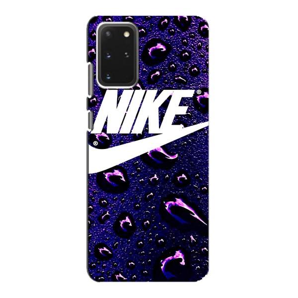 Чехол с логотипом Найк на Samsung Galaxy S20 – Найк на фиолетовом