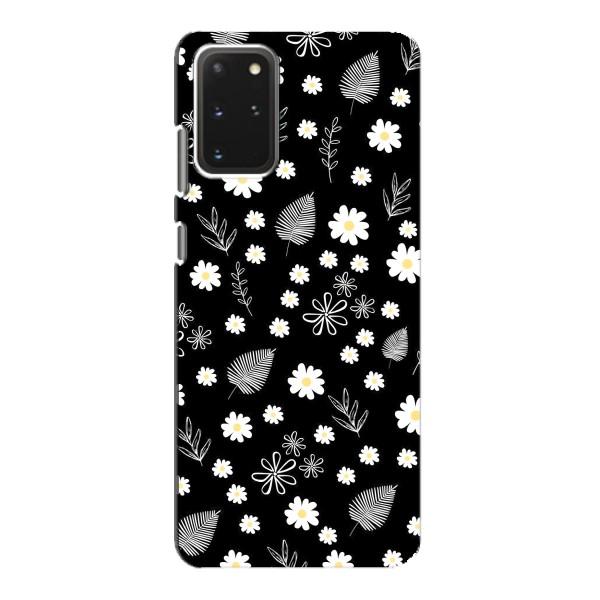 Чохли з тематикою "КВІТИ" на Samsung Galaxy S20 – цвітіння на чорному