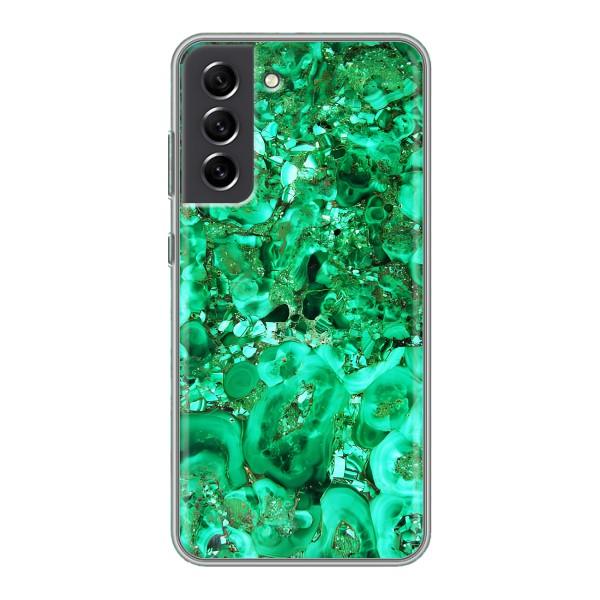 Мраморний чехол на Samsung Galaxy S21 FE (VPrint) – Салатовий Мрамор