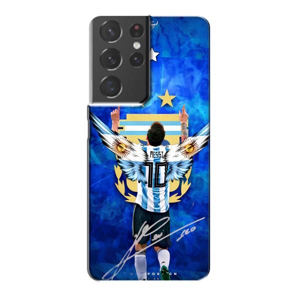 Чехлы для Samsung Galaxy S21 Plus (Leo чемпион) (AlphaPrint) – Месси сборная