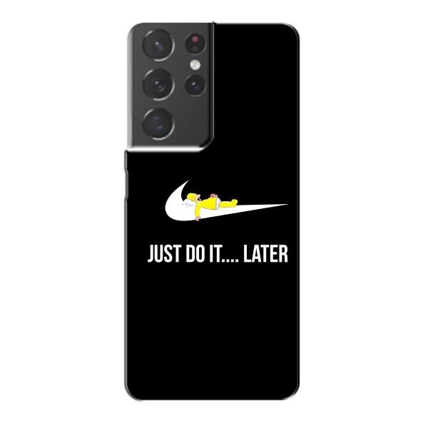 Чехол с логотипом Найк на Samsung Galaxy S21 Plus – Nike just do it