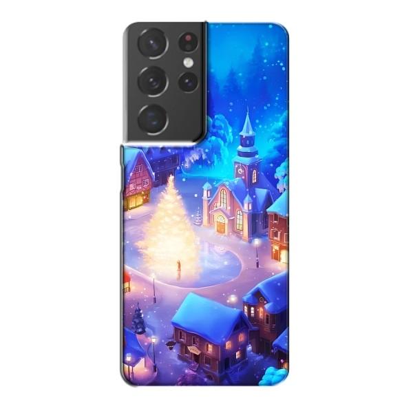Різдвяні Чохли для Samsung Galaxy S21 Plus (VPrint) – Різдвяне місто