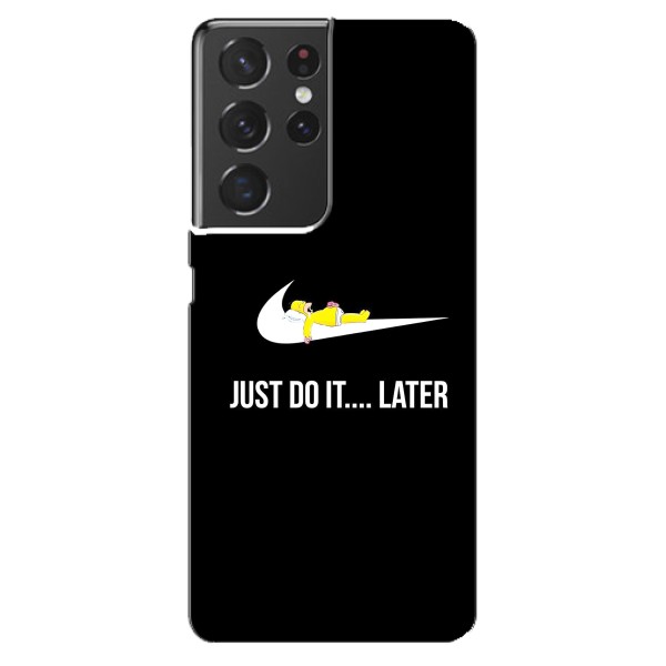 Чехол с логотипом Найк на Samsung Galaxy S21 ultra – Nike just do it