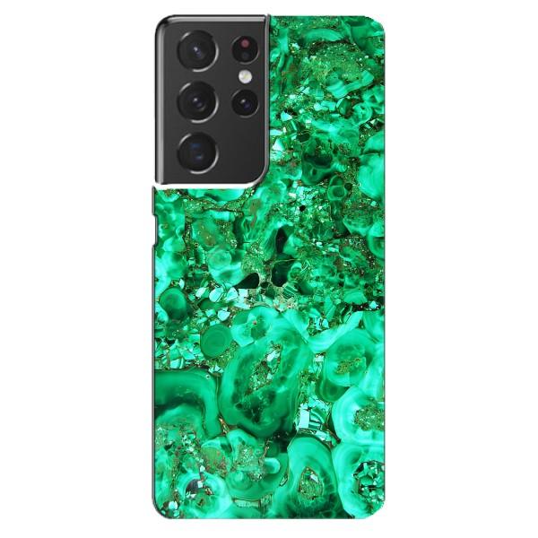 Мраморный чехол на Samsung Galaxy S21 ultra (VPrint) – Салатный Мрамор