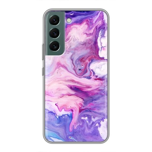 Чохли з тематикою "Мрамор" на Самсунг Галаксі С22 Плюс – Фіолетовий мрамор