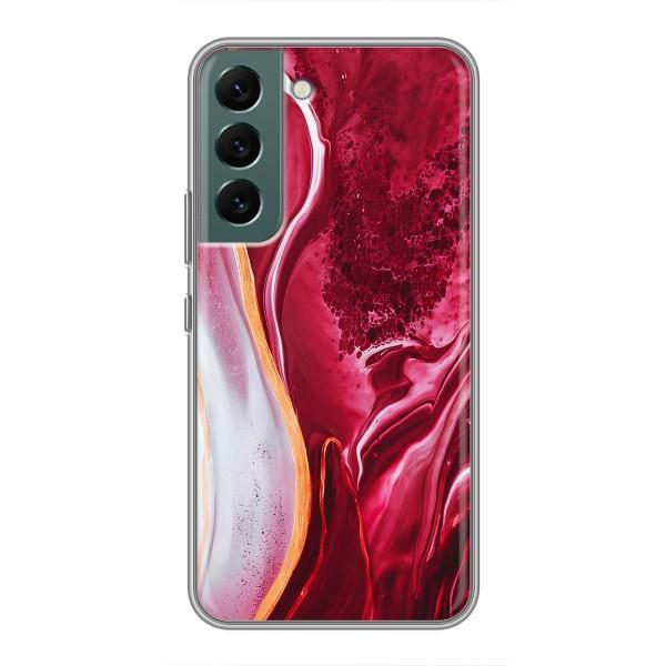 Чохли з тематикою "Мрамор" на Самсунг Галаксі С22 Плюс – Червоний мрамор