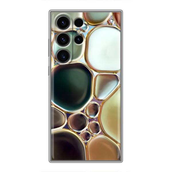 Мраморный чехол на Samsung Galaxy S22 Ultra (VPrint) – Радужный Мрамор