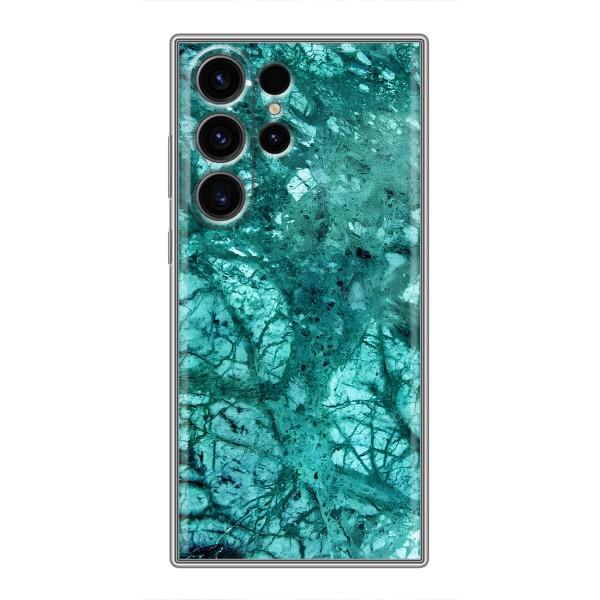 Мраморный чехол на Samsung Galaxy S22 Ultra (VPrint) – Зеленый мрамор
