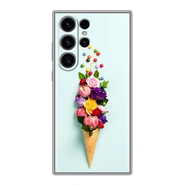 Чехлы с тематикой "ЦВЕТЫ" на Samsung Galaxy S22 Ultra – Цветок-мороженное