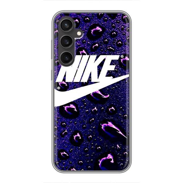 Чохол з логтипом Найк на Samsung Galaxy S23 FE – Найк на фіолетовому