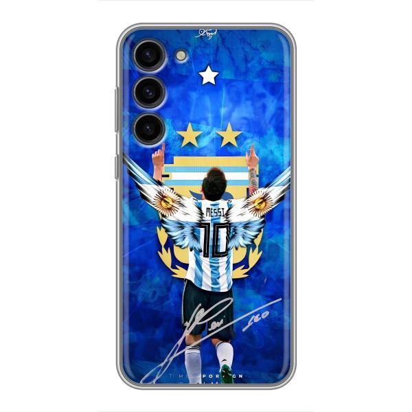 Чехлы для Samsung Galaxy S23 Plus (Leo чемпион) (AlphaPrint) – Месси сборная