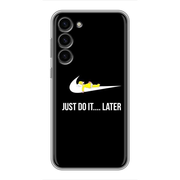 Чехол с логотипом Найк на Samsung Galaxy S23 Plus – Nike just do it