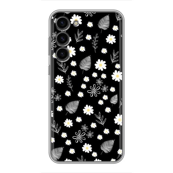 Чохли з тематикою "КВІТИ" на Samsung Galaxy S23 Plus – цвітіння на чорному