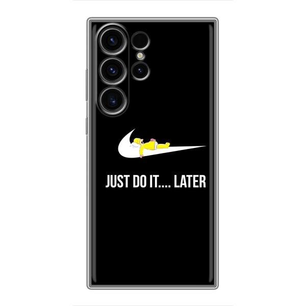 Чехол с логотипом Найк на Samsung Galaxy S23 Ultra – Nike just do it