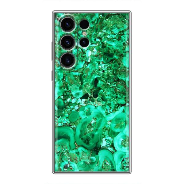 Мраморний чехол на Samsung Galaxy S23 Ultra (VPrint) – Салатовий Мрамор