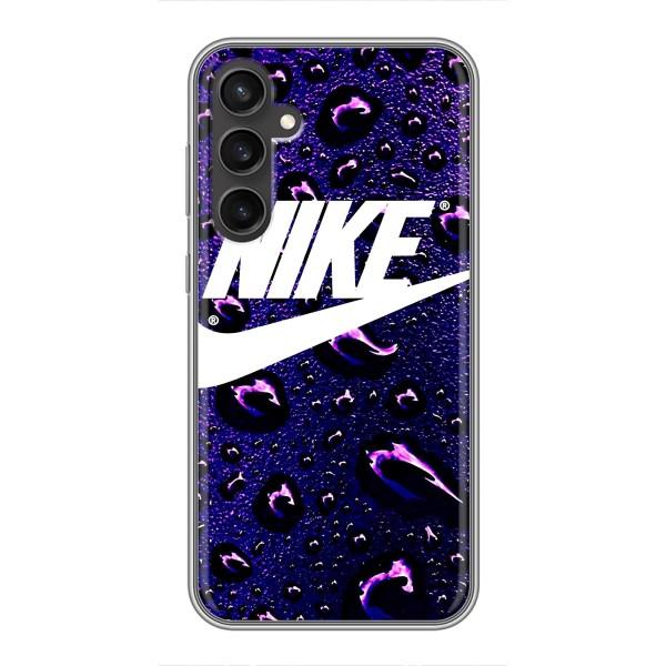 Чехол с логотипом Найк на Samsung Galaxy S23 – Найк на фиолетовом