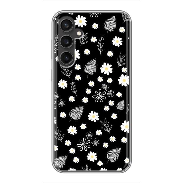 Чехлы с тематикой "ЦВЕТЫ" на Samsung Galaxy S23 – цветение на чорном