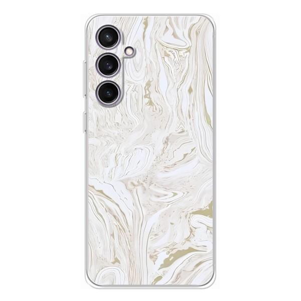 Мраморний чехол на Samsung Galaxy S24 FE (VPrint) – Білий мрамор
