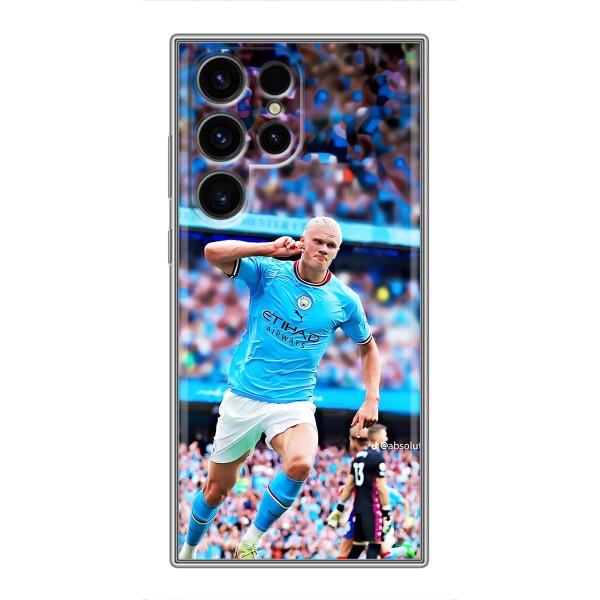 Чехлы с футболистом Ерлинг Холанд для Samsung Galaxy S24 Ultra (AlphaPrint) – фанаты Холанда