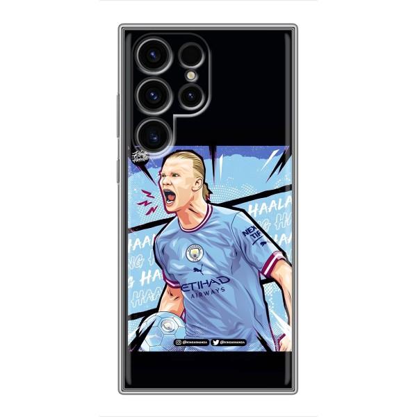 Чехлы с футболистом Ерлинг Холанд для Samsung Galaxy S24 Ultra (AlphaPrint) – гол Эрлинг Холланд