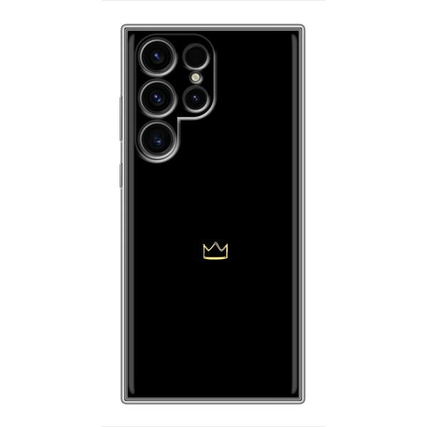 Чохол (Корона на чорному фоні) для Самсунг Галаксі С24 Ультра – Міні корона