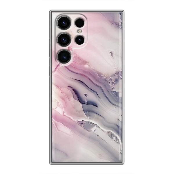 Мраморний чехол на Samsung Galaxy S24 Ultra (VPrint) – Пурпурний Мрамор