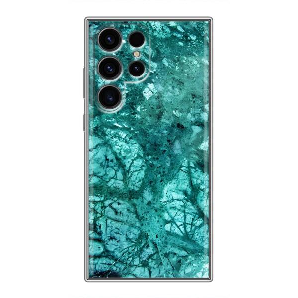 Мраморний чехол на Samsung Galaxy S24 Ultra (VPrint) – Зелений мрамор