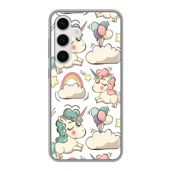 Чехол для Самсунг С24 - (Единорожки - Новинки) (AlphaPrint) – Единорожки