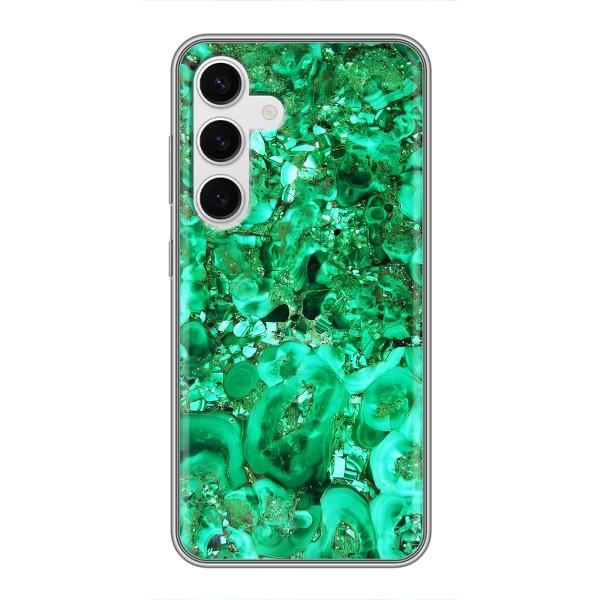 Мраморный чехол на Samsung Galaxy S24 (VPrint) – Салатный Мрамор