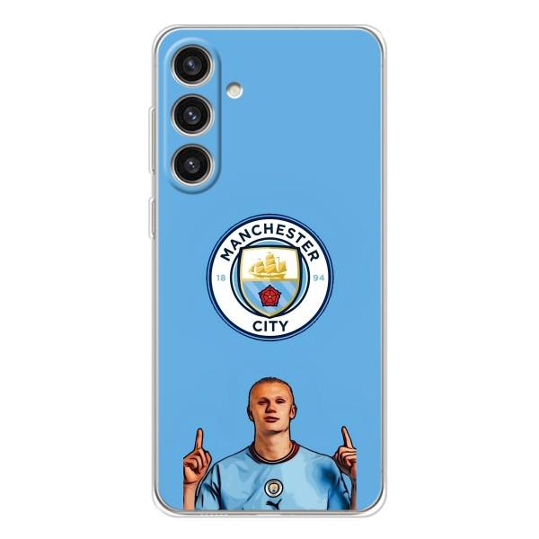 Чехлы с футболистом Ерлинг Холанд для Samsung Galaxy S25 Plus (AlphaPrint) – Холанд Манчестер Сити