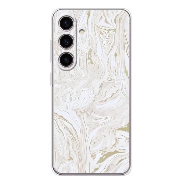 Мраморний чехол на Samsung Galaxy S25 (VPrint) – Білий мрамор