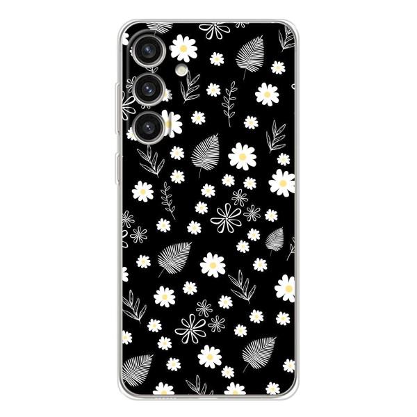 Чехлы с тематикой "ЦВЕТЫ" на Samsung Galaxy S26 Plus – цветение на чорном