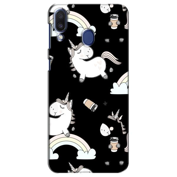 Чехол Unicorn на Samsung Galaxy M20 (M205) – Единорог с кофе