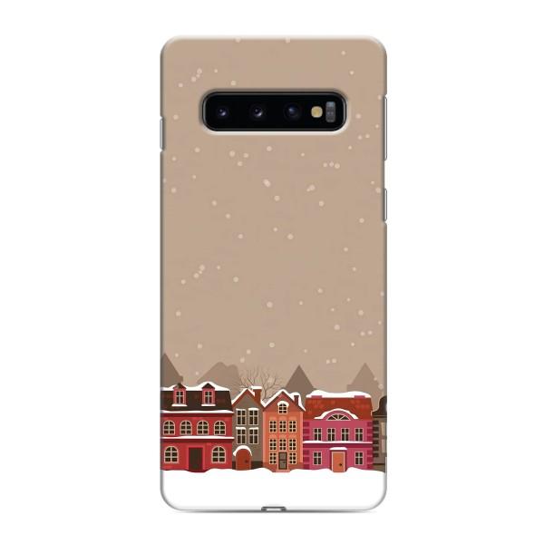 Новорічні, Святкові Чохли для Samsung Galaxy S10 - 2024 год – Зимове місто