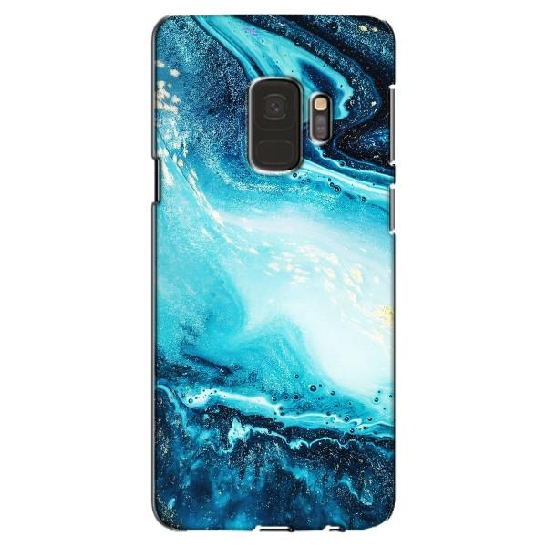 Мраморный чехол на Samsung Galaxy S9, G960 (VPrint) – Голубой мрамор