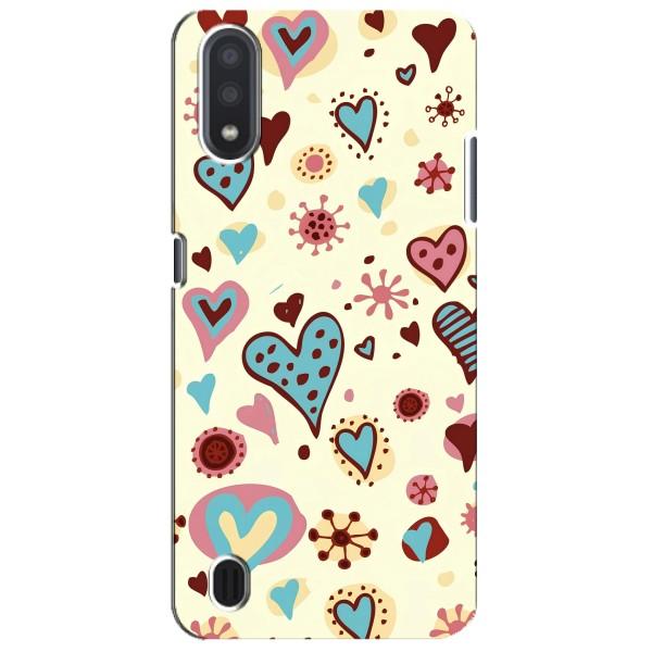 Чехлы для любимой на Samsung Galaxy M01 Core (A013F) (VPrint) – Сердечки