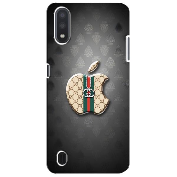Чехлы ГУЧЧИ для Самсунг М01 Кор (AlphaPrint) – Apple gucci