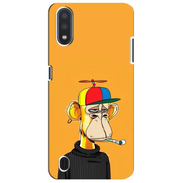 Чехлы с Обезьянами NFT для Sansung Galaxy M01 Core (A013F) (AlphaPrint) – Скучающая Обезьяна NFT