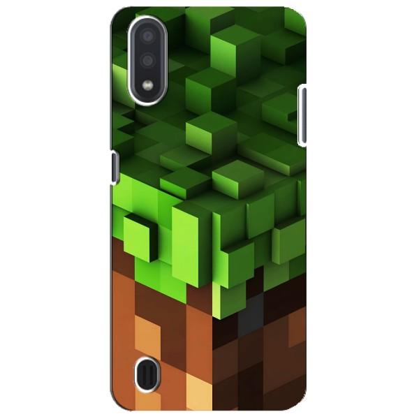 Чехол Майнкрафт на Sansung Galaxy M01 Core (A013F) (AlphaPrint) Minecraft – текстура Майнкрафт