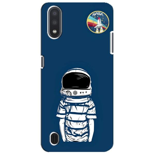 Чехол NASA для Sansung Galaxy M01 Core (A013F) (AlphaPrint) – Мальчик в шлеме