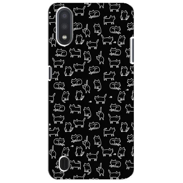Чехол с принтом для Sansung Galaxy M01 Core (A013F) (AlphaPrint) Модные коты – Меленькие котики