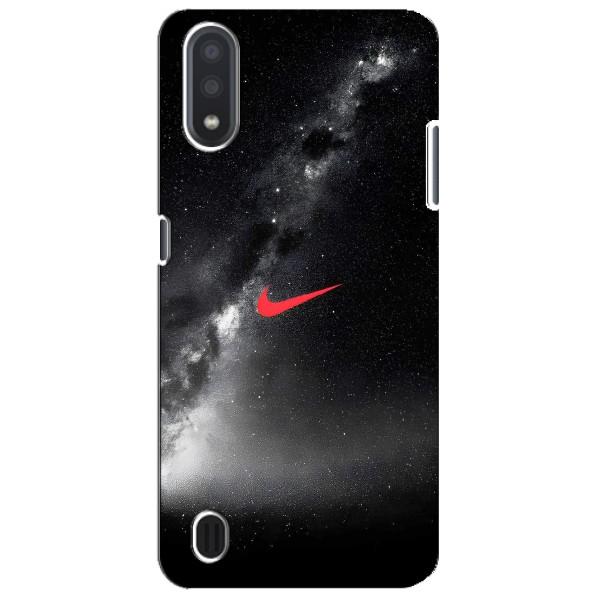 Чехол для Sansung Galaxy M01 Core (A013F) - с принтом Найк (AlphaPrint) – Найк красный